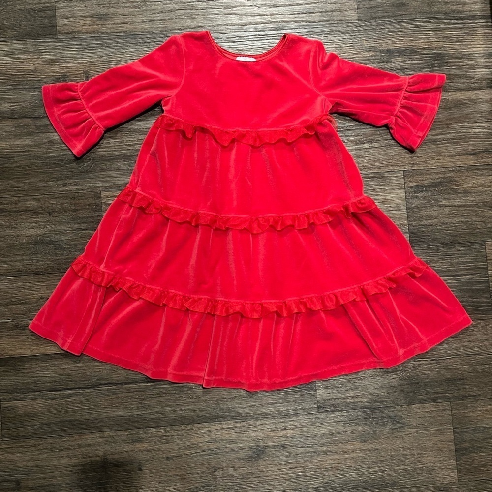 Hanna Andersson Girl’s Love 2 Twirl Velour Dress